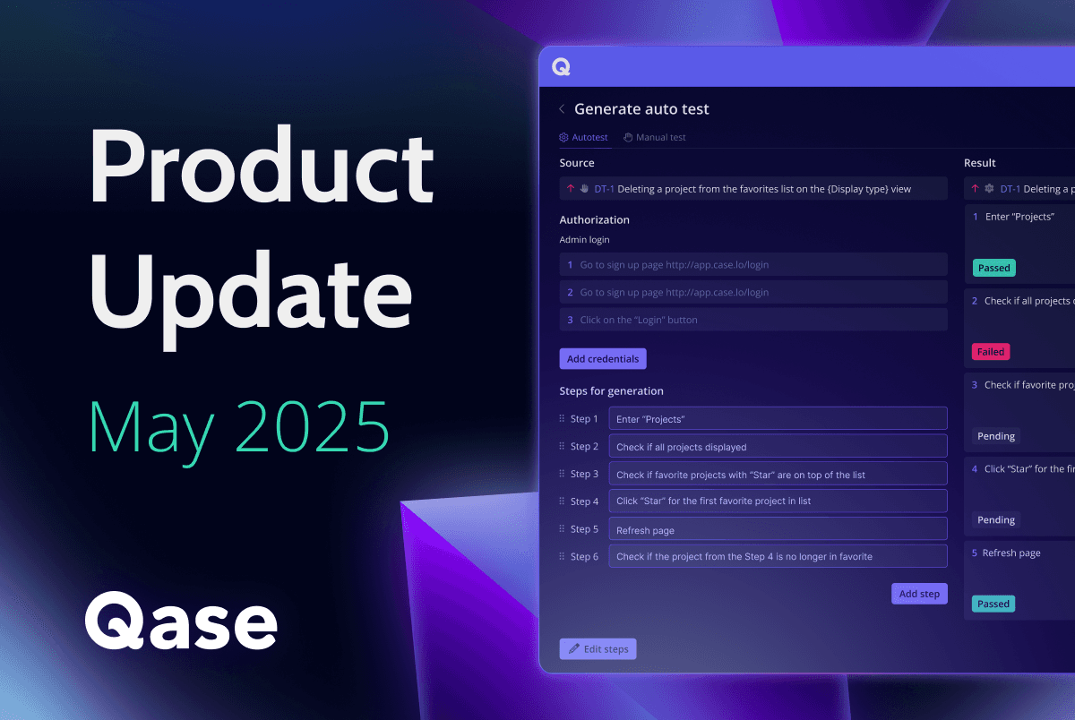 What's New in Qase: Product Update May 2025