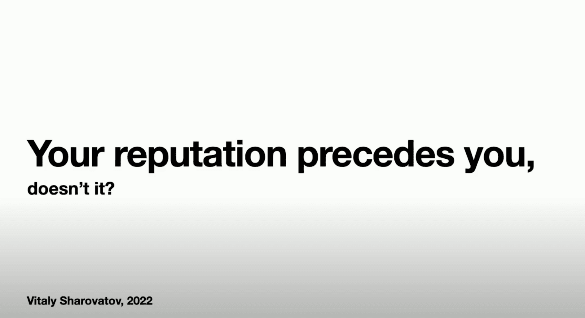 Your Reputation Precedes You, Doesn't It? @ codementor