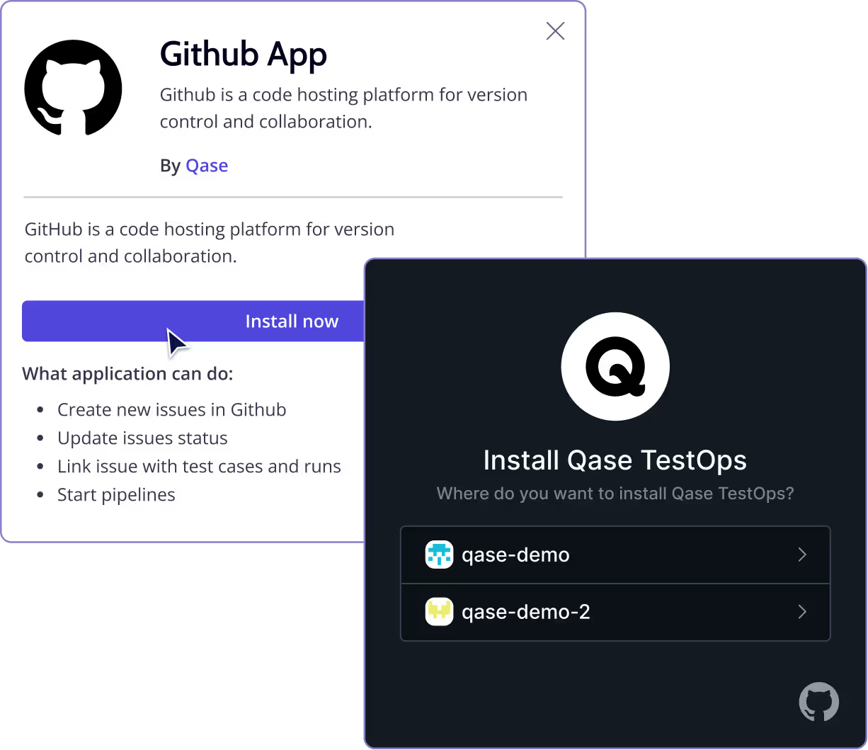 Qase Screenshot - Control System