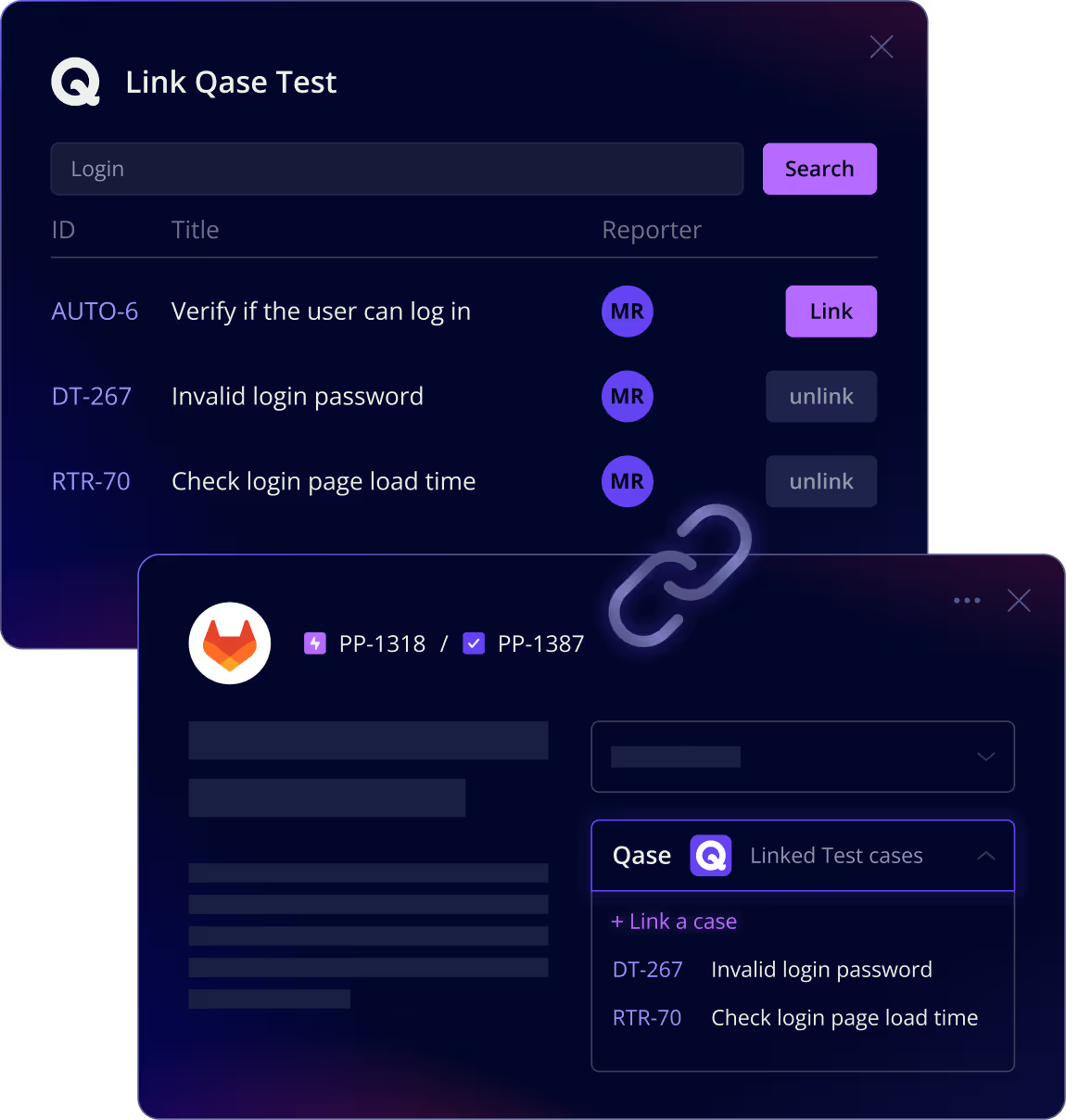 Qase Gitlab Integration Linking