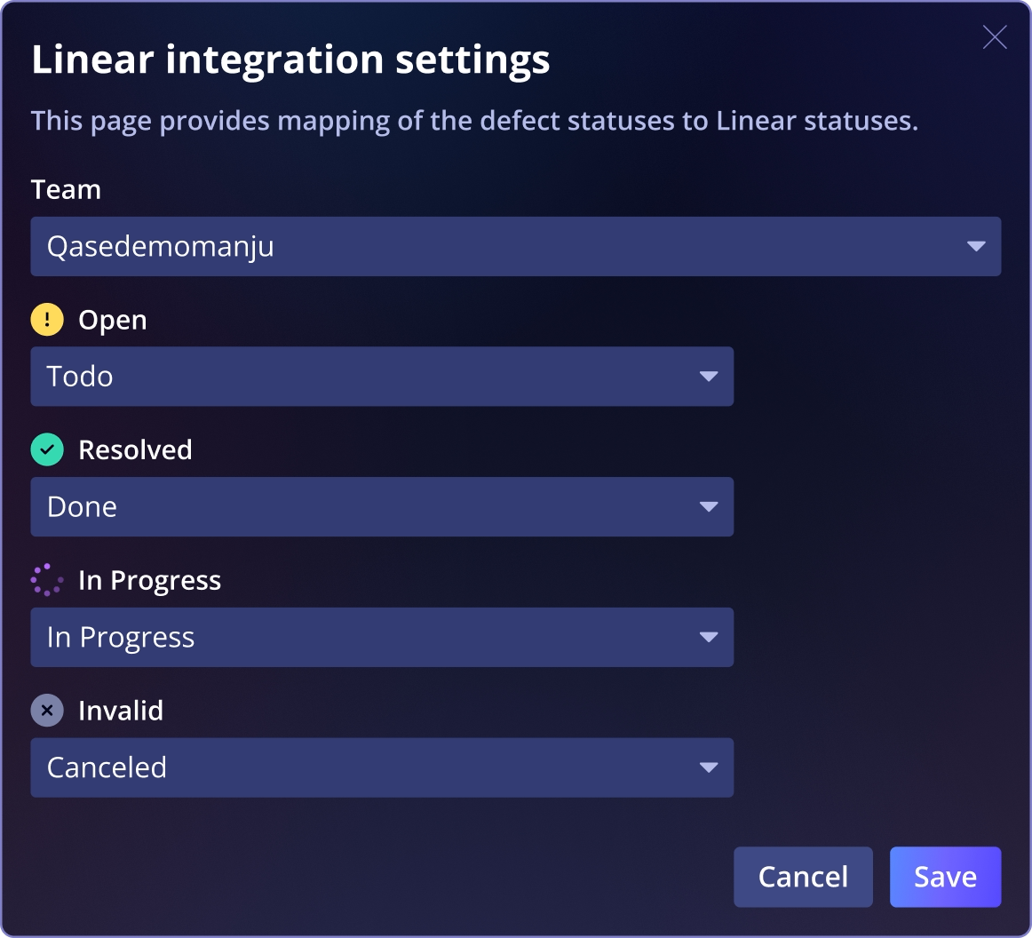 Qase Screenshot - Control System