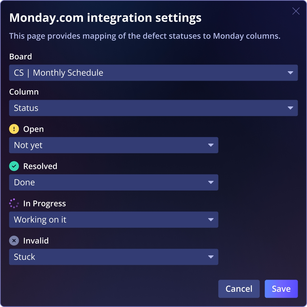 Qase Screenshot - Control System