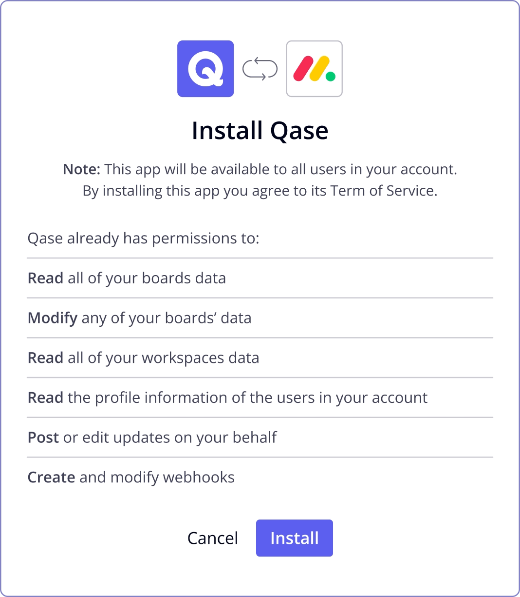 Qase Screenshot: Pytest code snippet