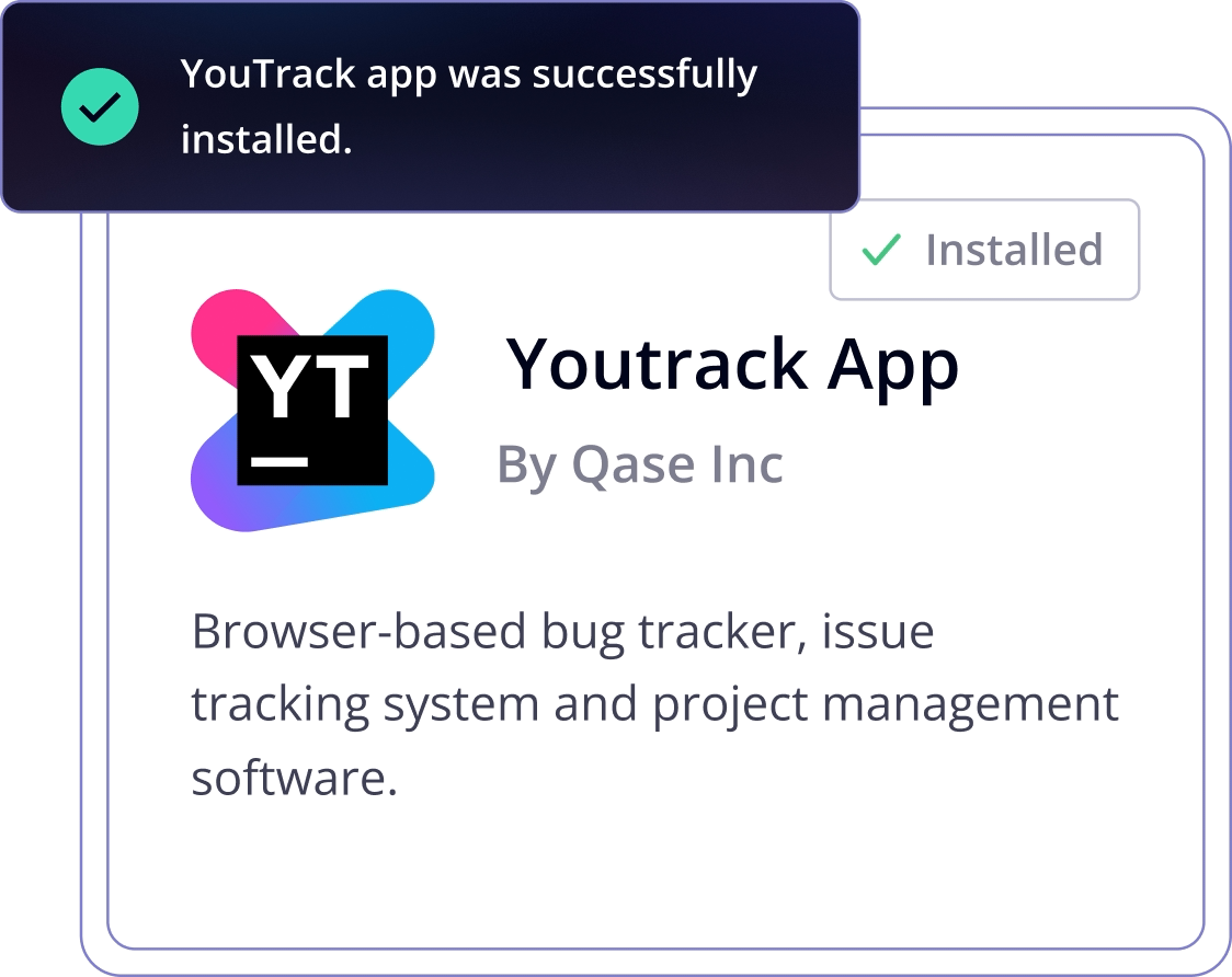 Qase Screenshot: Pytest code snippet